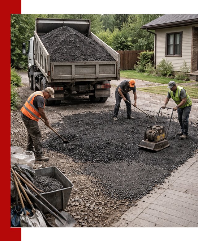 Асфальтовая крошка для двора с доставкой в Чернушке